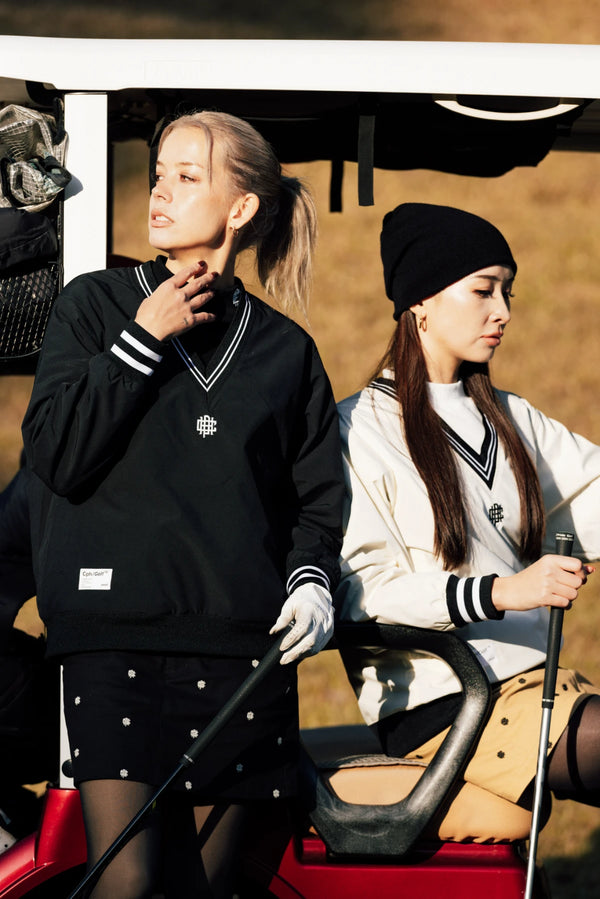 OVERLAP LOGO 2 TUCK SKIRT