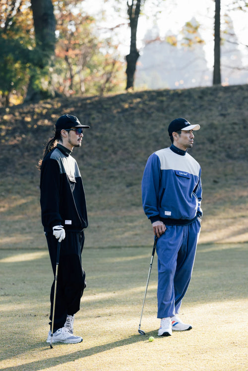 WAFFLE CORDUROY TRACK PULLOVER