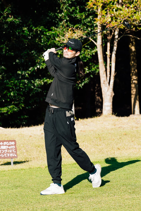 WAFFLE CORDUROY TRACK PANTS