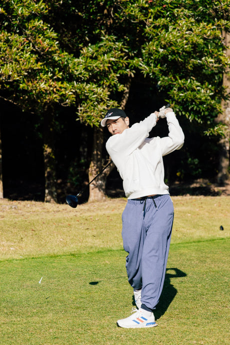 WAFFLE CORDUROY TRACK PANTS