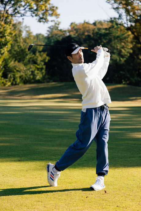 WAFFLE CORDUROY TRACK PANTS