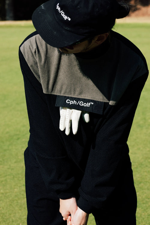 WAFFLE CORDUROY TRACK PULLOVER