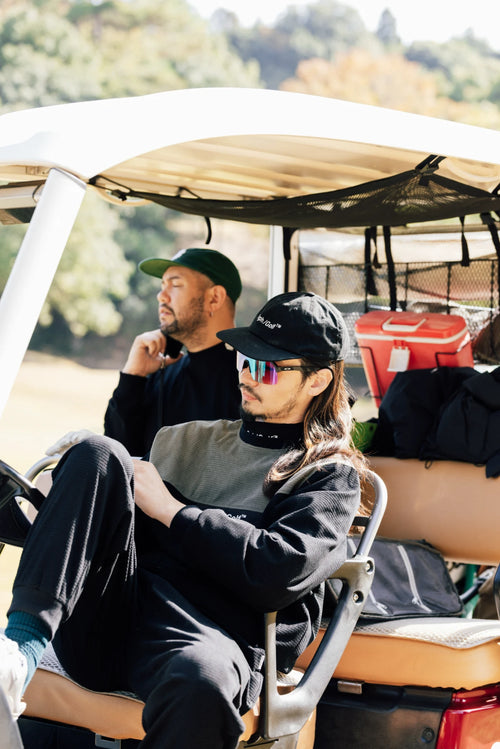 WAFFLE CORDUROY TRACK PULLOVER