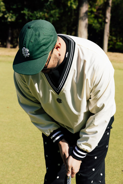 OVERLAP LOGO LS MOCK NECK TEE