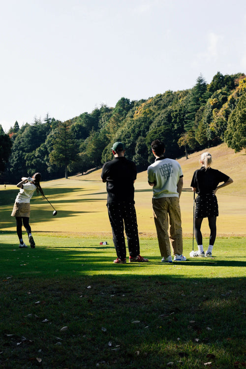 [WOMEN]OVERLAP LOGO KNIT POLO