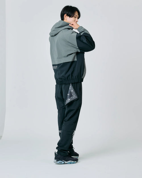 FLEECE LINING PADDED PULLOVER HOODIE