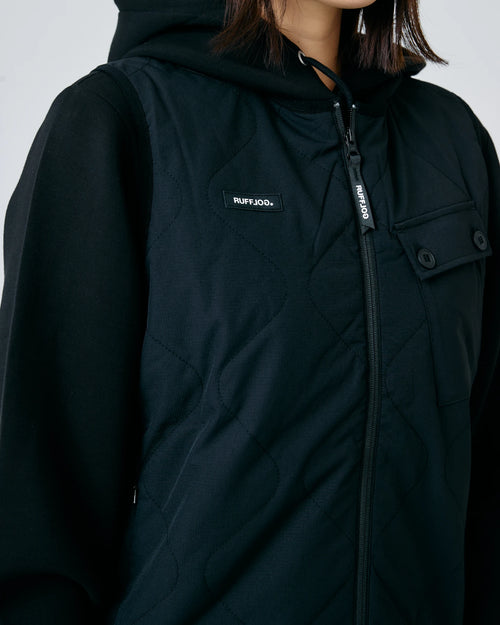 PADDED QUILTING CARGO VEST