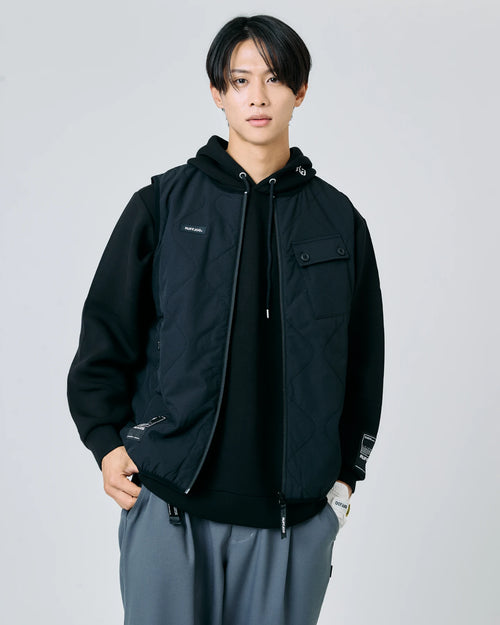 PADDED QUILTING CARGO VEST