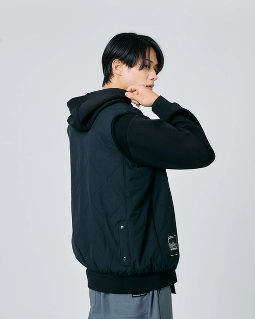 PADDED QUILTING CARGO VEST