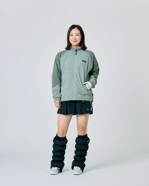 FLEECE LINING VERTICAL LOGO FULLZIP BLOUSON