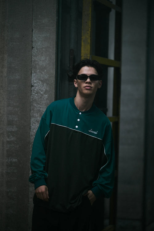 Contrast Piping L/S Henley