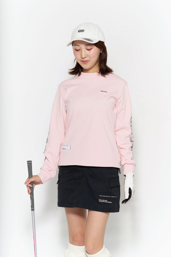 WM DUAL SLEEVE LOGO L/S MOCK NECK