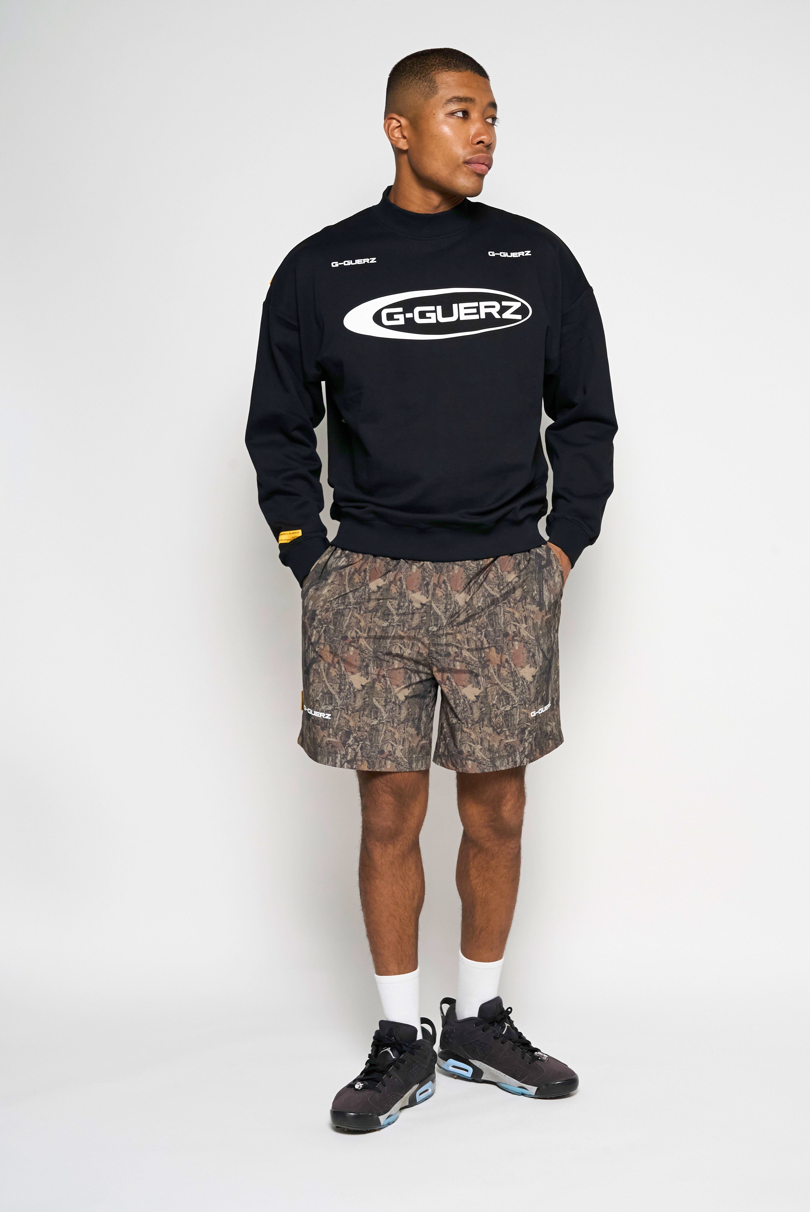 RUFFLOG ラフロッグ MOCK NECK SWEAT BLACK GG CIRCLE LOGO MOCK NECK SWEAT – RUFFLOG