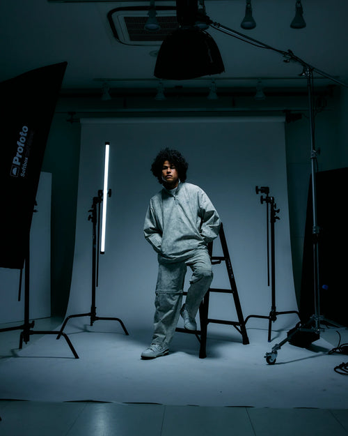 HALF ZIP TIE-DYE PULLOVER