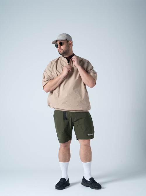 LIGHT WEIGHT SS ZIP PULLOVER