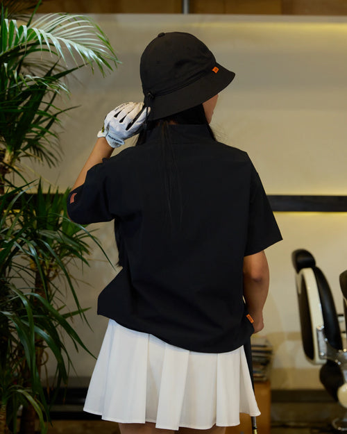 EMBROIDERED POCKET MOCKNECK 26SS-5