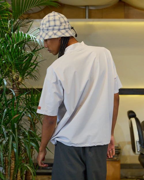EMBROIDERED POCKET MOCKNECK 26SS-5