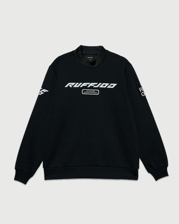 RACING LOGO L/S MOCK NECK SHIRTS BLACK