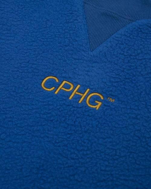 #ACTIVE FLEECE MOCK NECK JKT BLUE