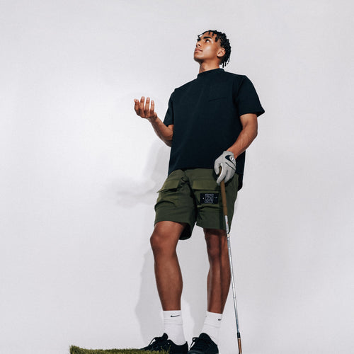 HYPER STRETCH GOLF SHORTS OLIVE