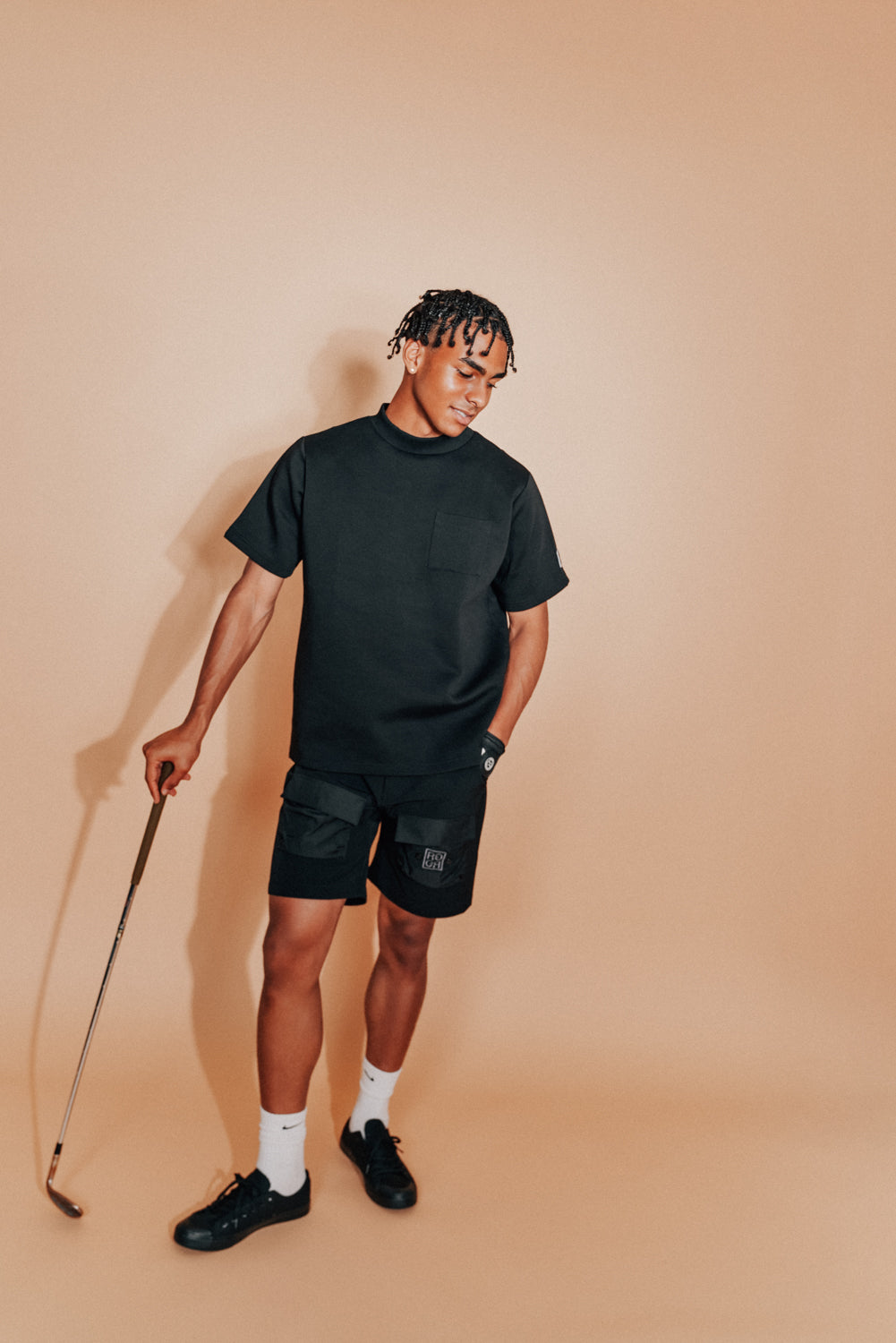 HYPER STRETCH GOLF SHORTS BLACK – RUFFLOG