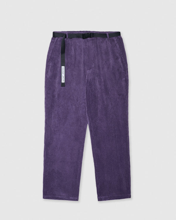 #ADJUSTABLE CORDUROY PANTS PURPLE