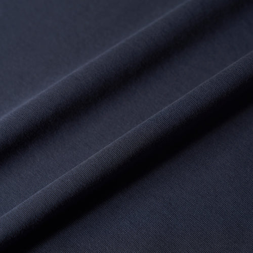 #JACQUARD MOCK S/S TEE NAVY