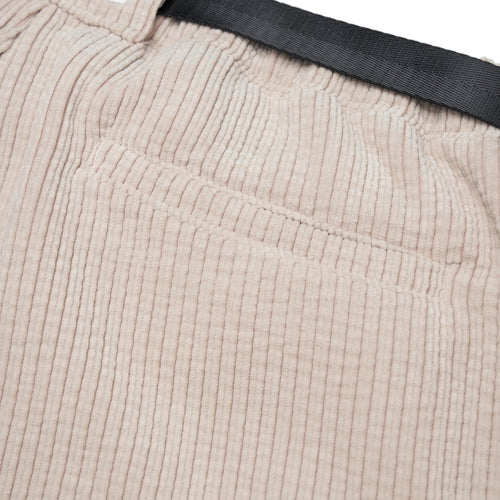#ADJUSTABLE CODUROY SHORTS CREAM