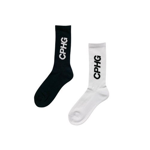 #NAGG 2PC SOCKS BLACK&WHITE