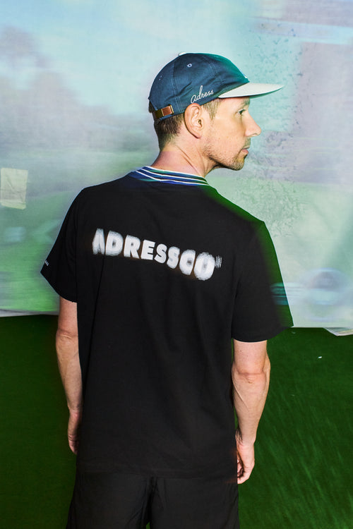 HIGH NECK POCKET T-SHIRT BLACK
