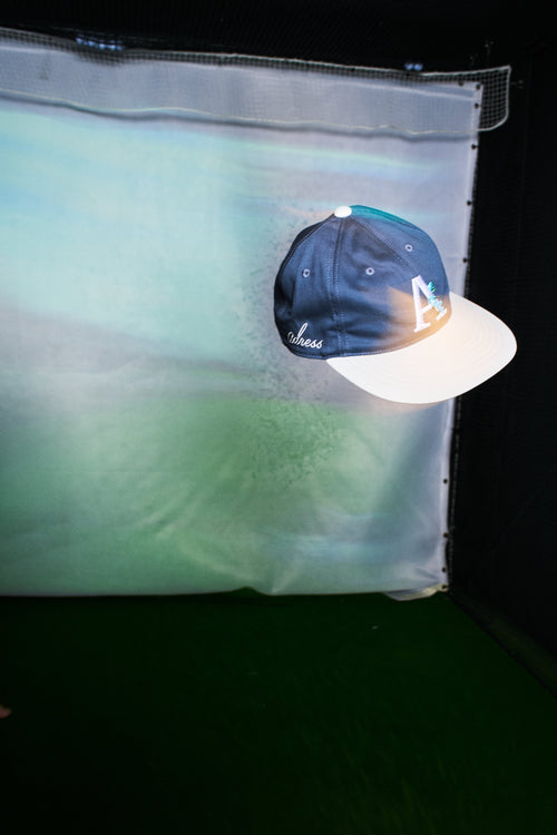 SASANQUA 6 PANEL CAP NAVY / SILVER