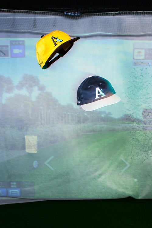 SASANQUA 6 PANEL CAP YELLOW / BLACK