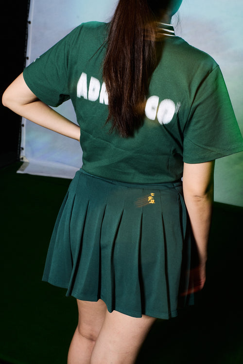 PLEATS SKIRT GREEN