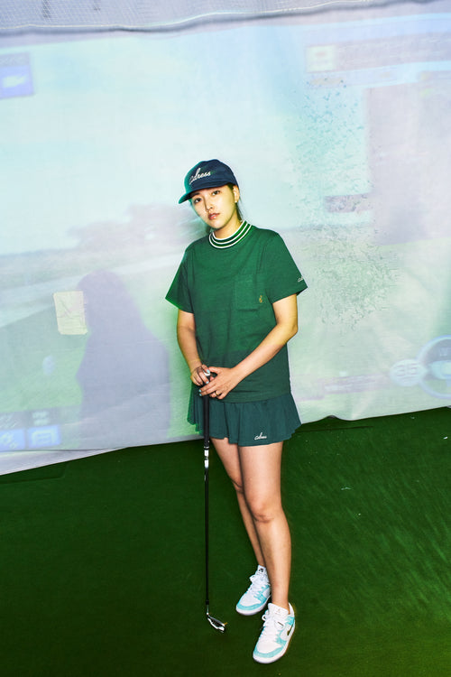 PLEATS SKIRT GREEN