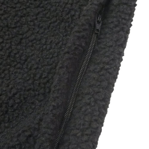 #BI COLOR MOCK NECK PULLOVER BLACK