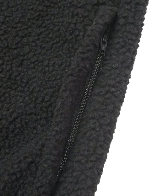 #BI COLOR MOCK NECK PULLOVER BLACK