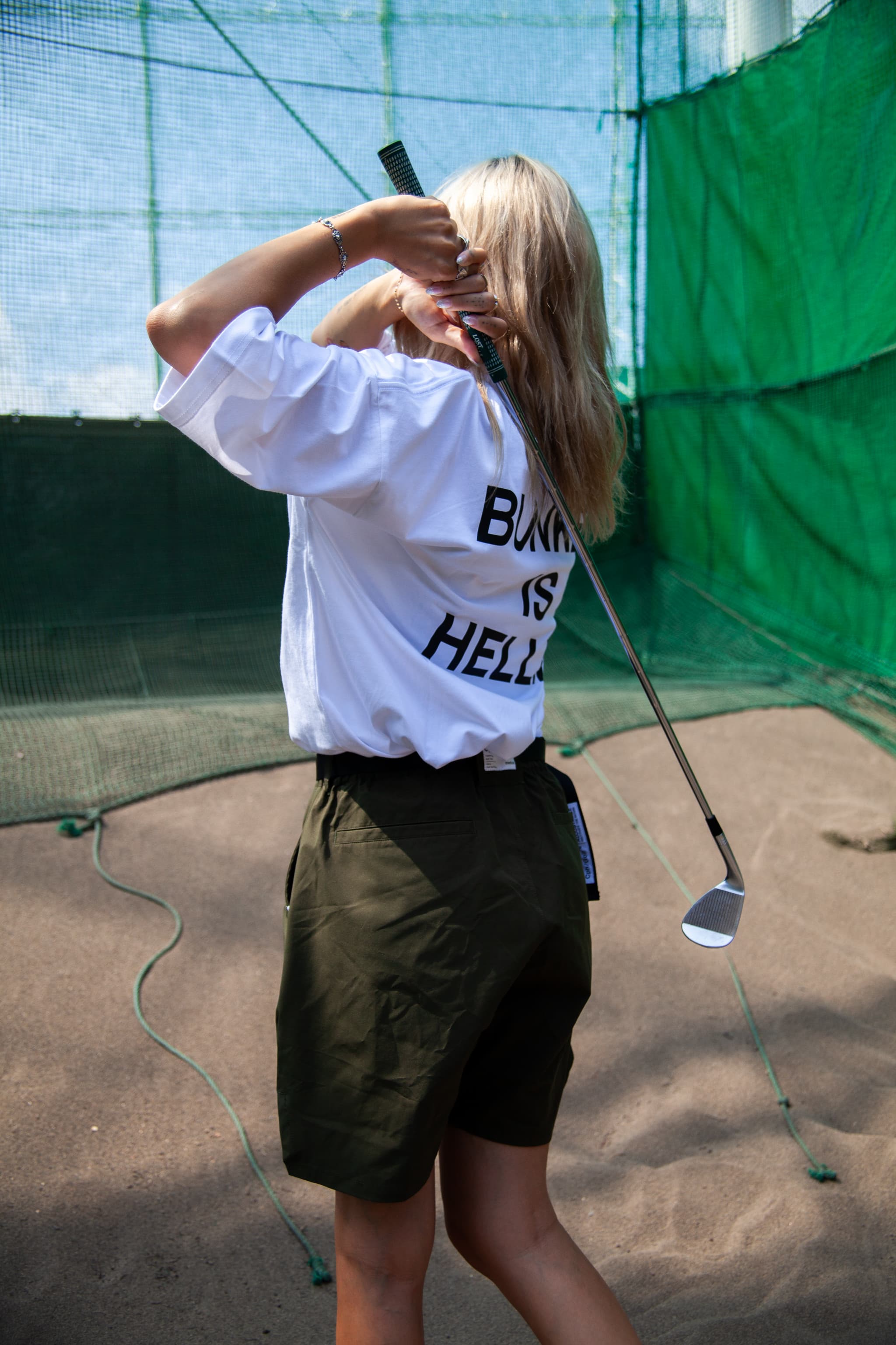SHELTECH × Cph Golf #BUNKER IS HELLM MOCK NECK TEE – RUFFLOG