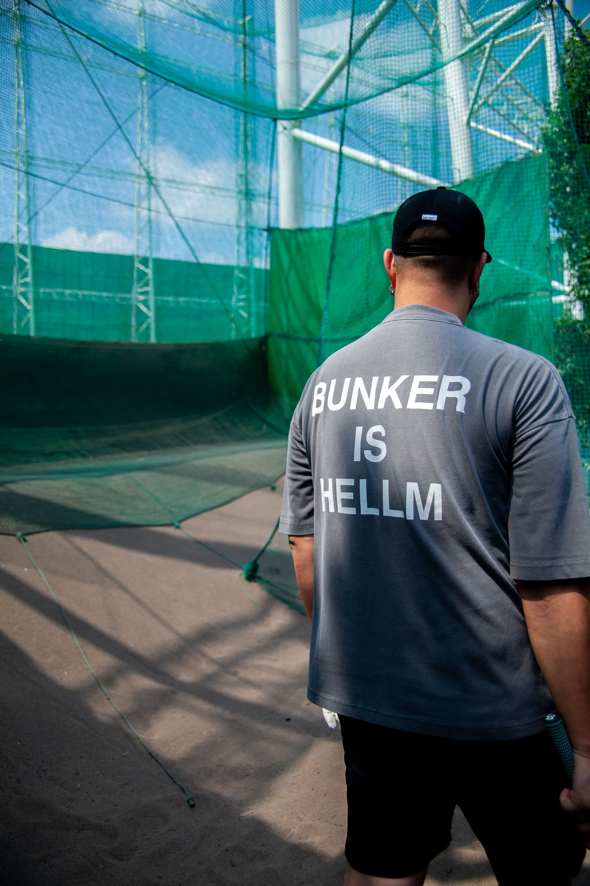 SHELTECH × Cph Golf #BUNKER IS HELLM MOCK NECK TEE – RUFFLOG