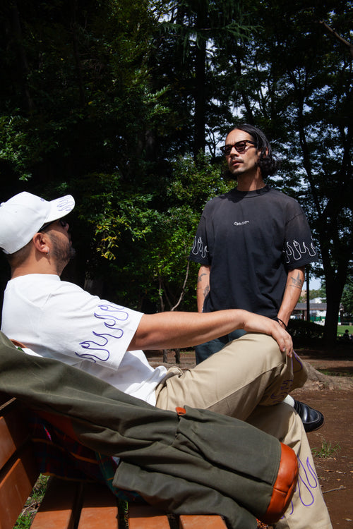 FIRE SLEEVE SS MOCK NECK TEE