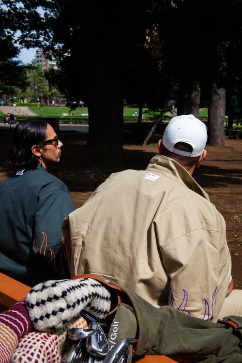 FIRE SLEEVE COTTON TRACK BLOUSON