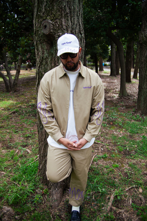 FIRE SLEEVE COTTON TRACK BLOUSON