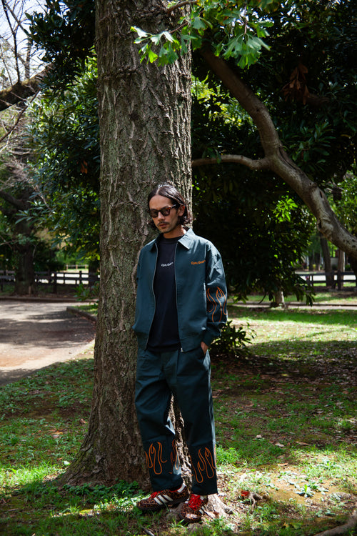 FIRE SLEEVE COTTON TRACK BLOUSON