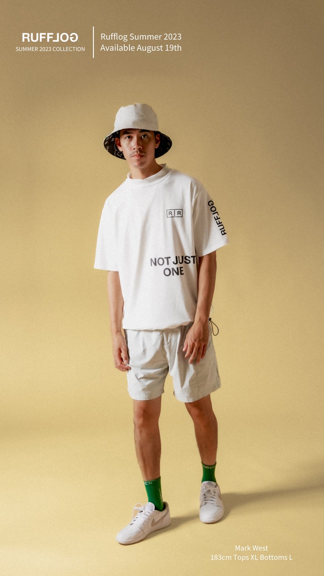 メンズウェア RUFFLOG MESH SPONSORED MOCK TEE MESH SPONSORED MOCK TEE WHITE – RUFFLOG