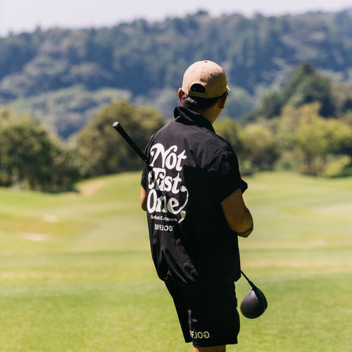 NOT JUST ONE S/S NYLON POLO BLACK