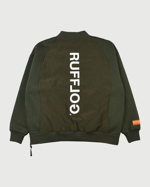 QUILT MOCK NECK PULLOVER