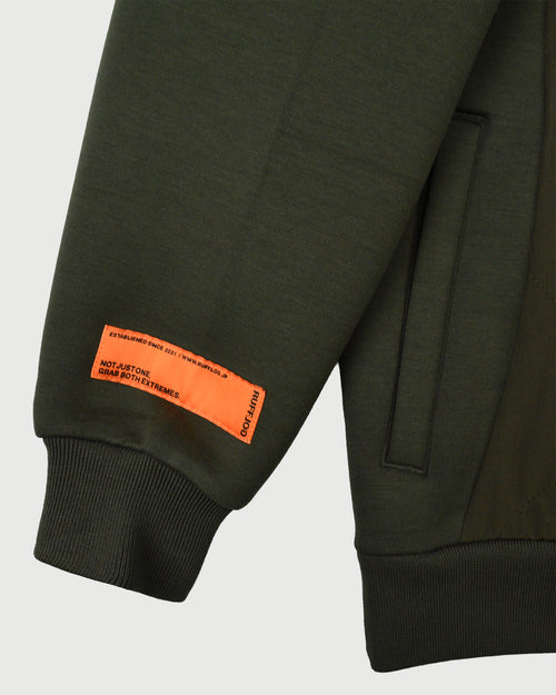 QUILT MOCK NECK PULLOVER