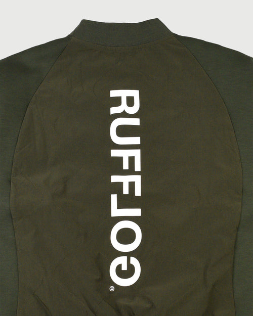 QUILT MOCK NECK PULLOVER