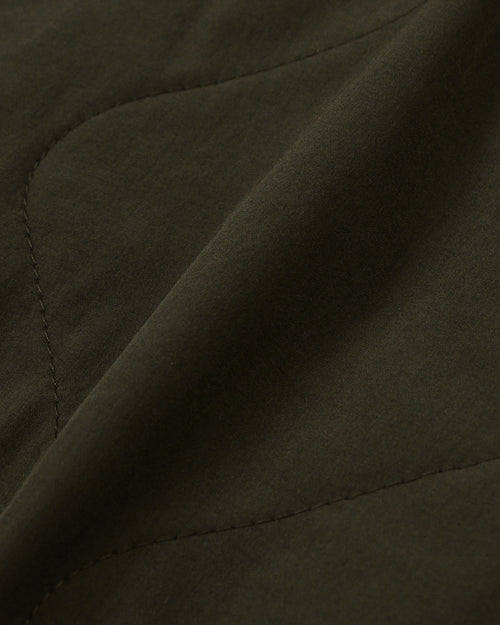 QUILT MOCK NECK PULLOVER