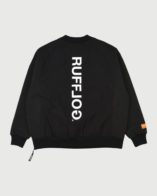 QUILT MOCK NECK PULLOVER