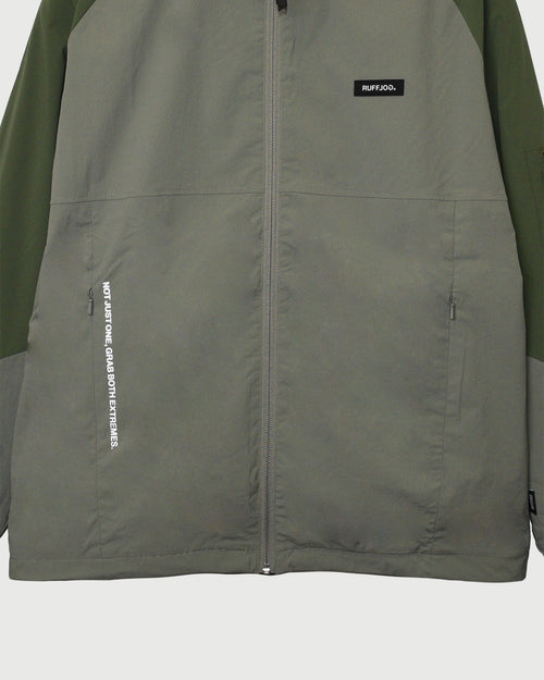 FLEECE LINING VERTICAL LOGO FULLZIP BLOUSON